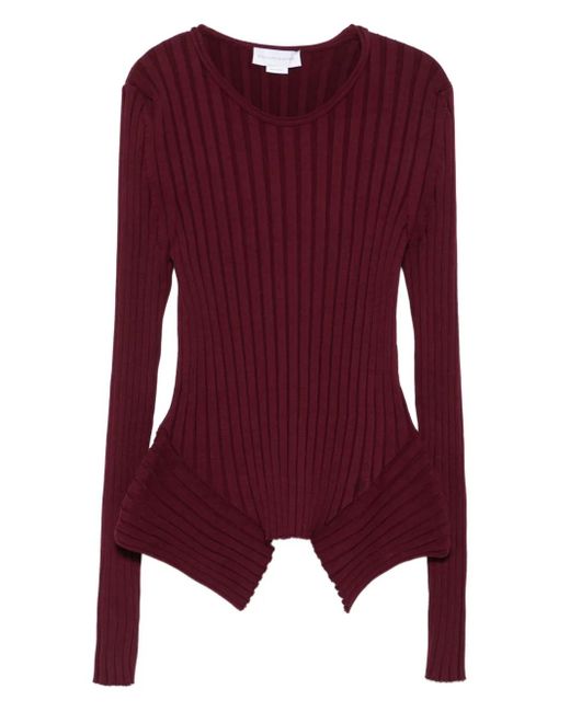 Stella McCartney リブ トップ Purple