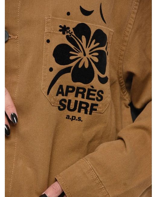 APRÈS SURF Natural Logo-Print Jacket