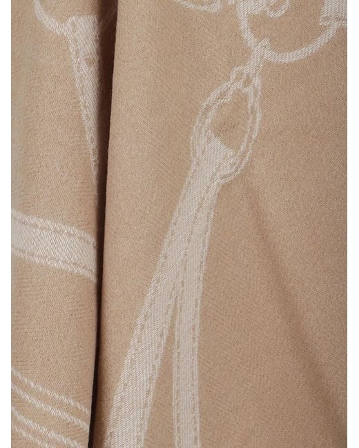 Ralph Lauren Natural "Eqstrn" Jacquard Cape