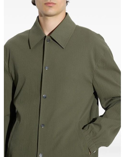 Paolo Pecora Green Surchemise À Boutonnière for men