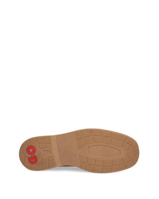 HUGO Brown Suede Loafers for men
