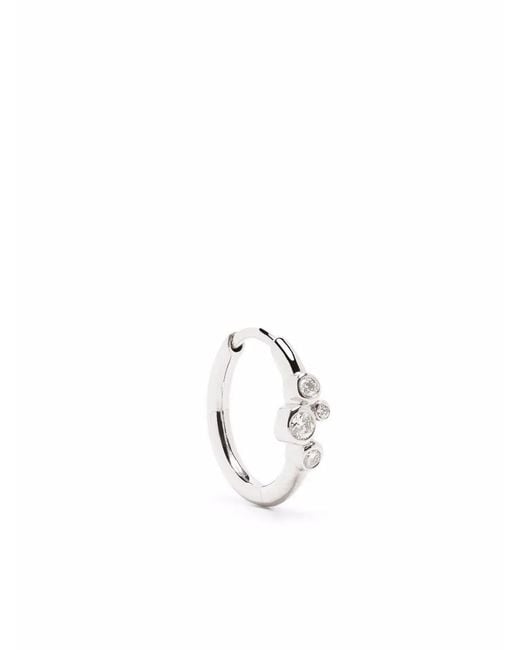 Maria Black White 14Kt Elena Diamond Huggie