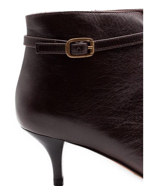 Roberto Festa Brown Mabel Buckle-Strap Ankle Boots