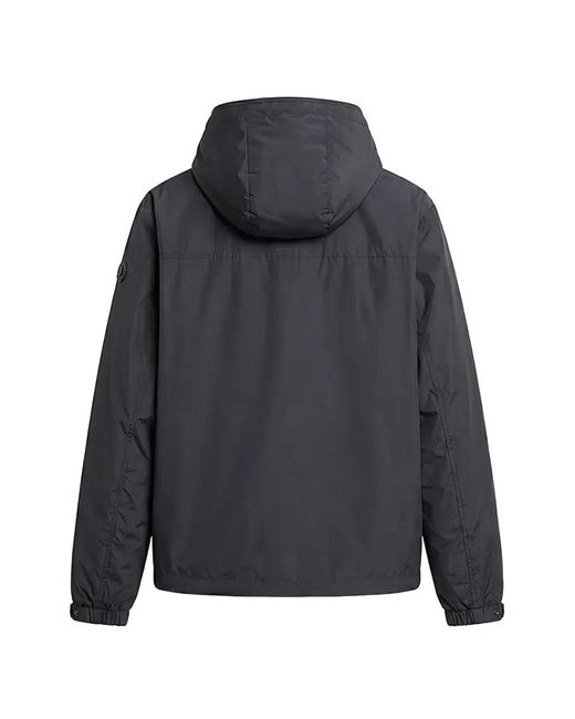 Moncler Blue Austerin Hooded Logo-Patch Jacket for men