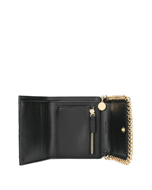 Stella McCartney Black Chain Flap Wallet