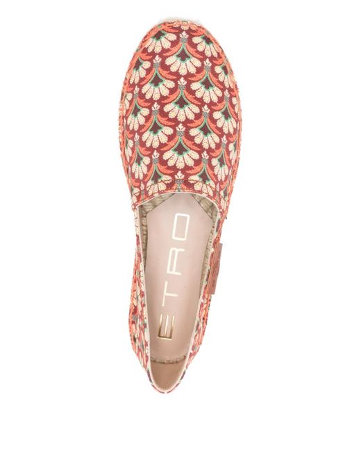 Etro Pink Espadrilles Mit Blumen-Print