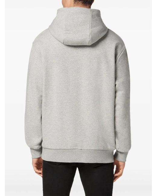 Philipp Plein Gray Appliqué Sweatshirt for men