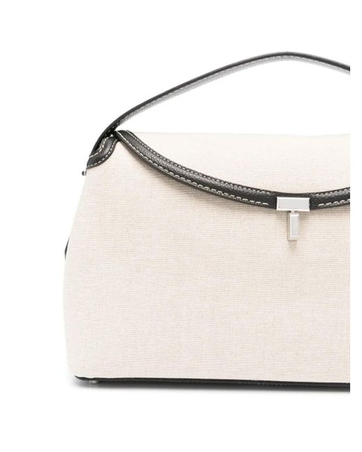 Totême  Natural T-Lock Top Handle Bag