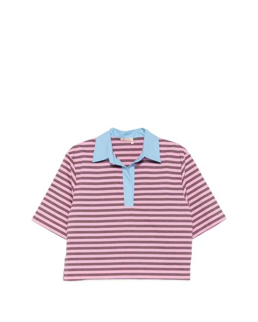 Stella Nova Pink Striped Polo Shirt