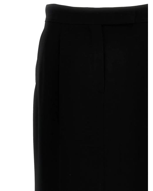 Falda midi con abertura en la espalda Max Mara de color Black