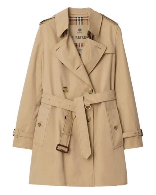 Burberry Natural Kensington Heritage Belted Trench Coat