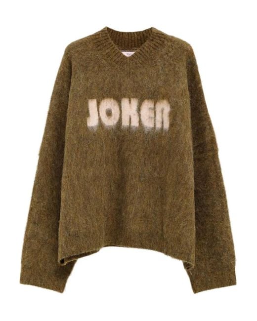 Jersey con cuello en V Martine Rose de hombre de color Green