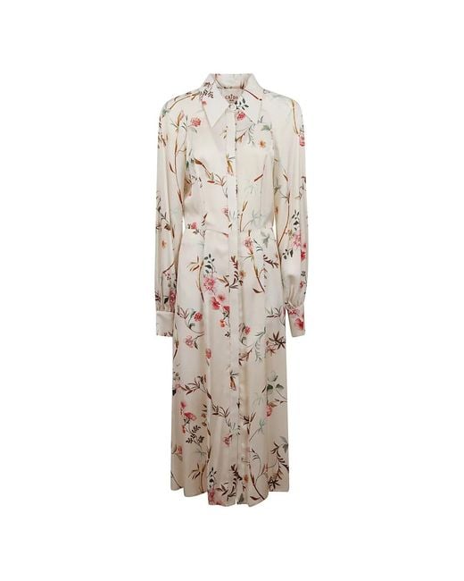 CRI.DA White Windsor Floral Midi Dress