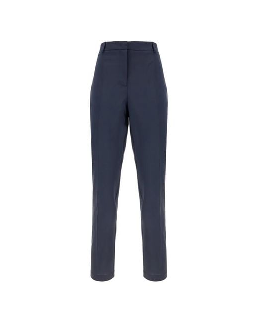 HUGO Blue Pressed-Crease Trousers
