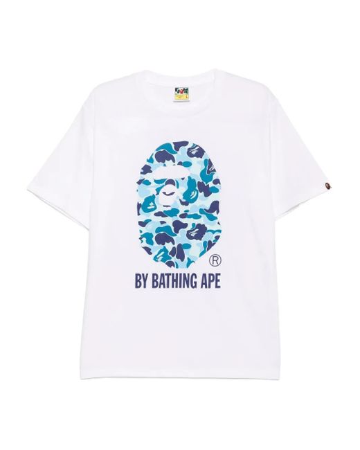 A Bathing Ape T-Shirt Mit Grafischem Print in Blue für Herren