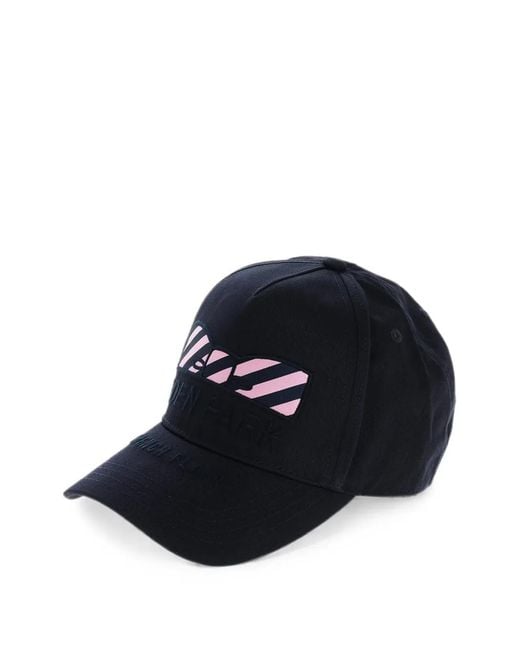 Eden Park Blue Embroidered-Logo Baseball Cap for men