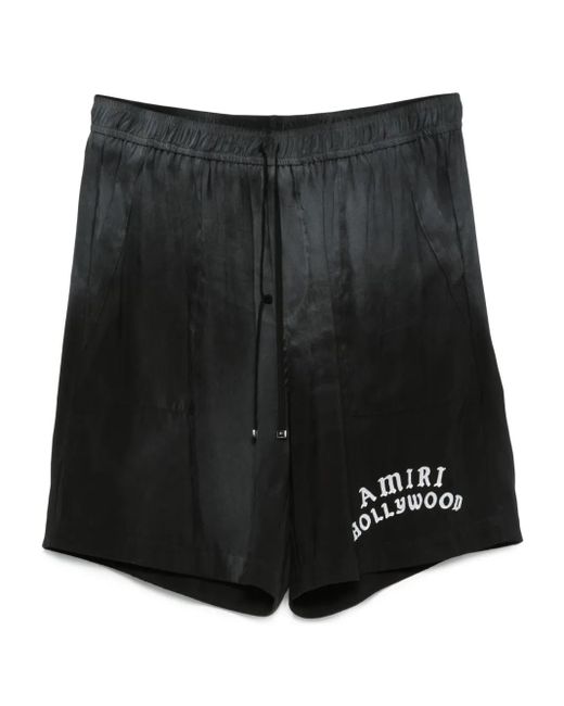 メンズ Amiri ロゴ ショートパンツ Black