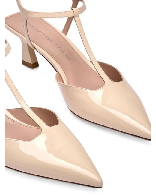 Stuart Weitzman Pink Vinnie T-Strap Pumps