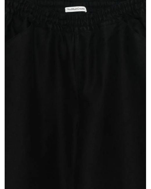 YMC Black Pantalon Envelope À Taille Élastiquée for men