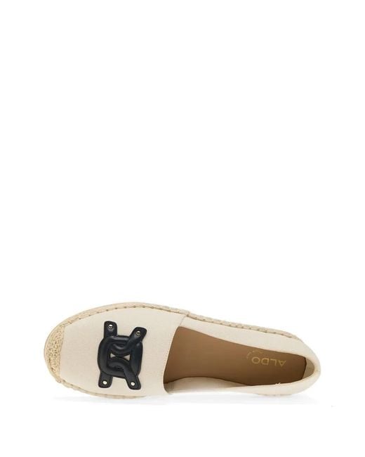 ALDO White Santaclara Logo-Plaque Espadrille Sneakers