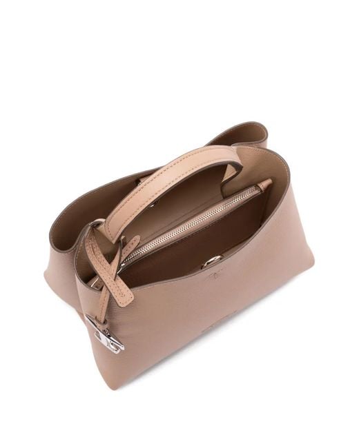 Tod's Natural Leather Micro Tote Bag