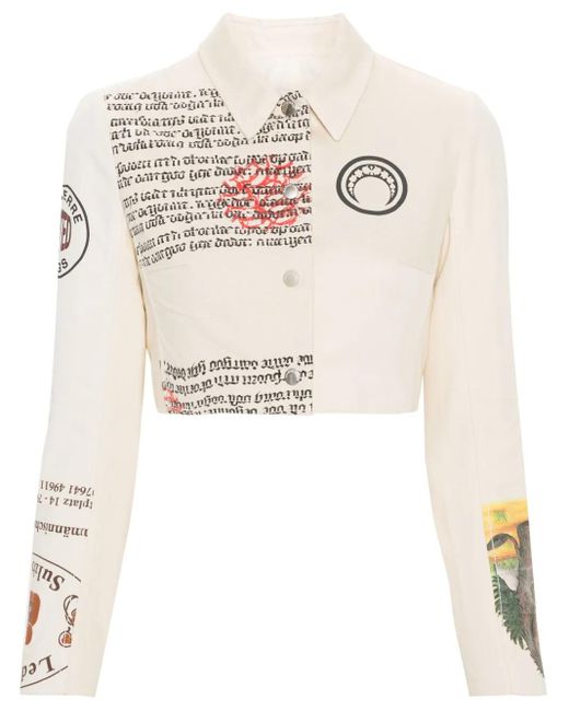 MARINE SERRE Natural Regenerated Tote Bags Jacket