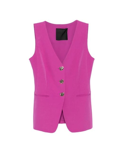 Liu Jo Pink Regular-Fit Waistcoat