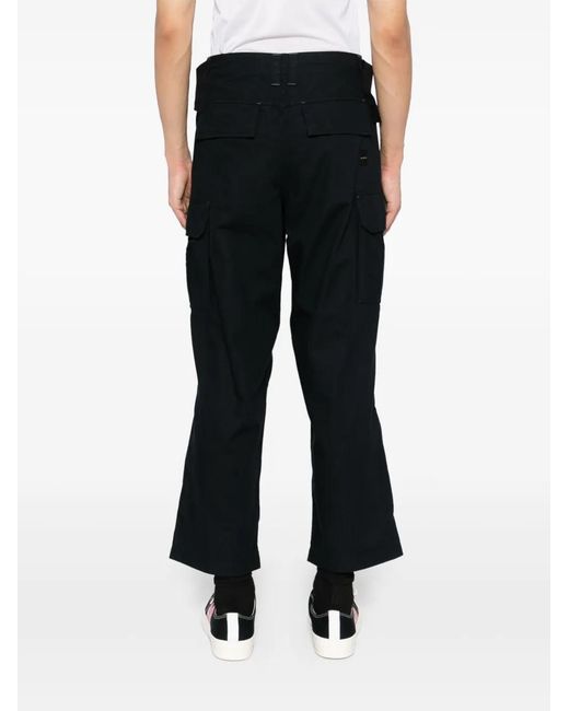 SPORT b. by agnès b. Black Relaxed Cargo Trousers for men
