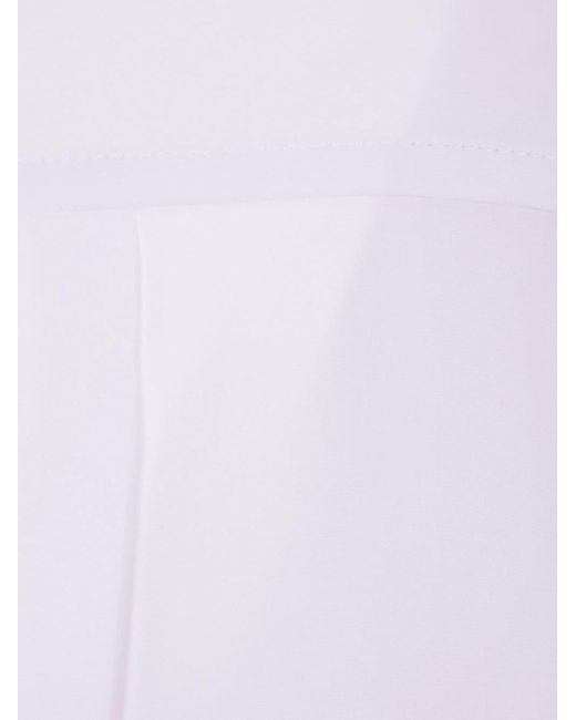 Bottega Veneta White Hemd mit Knotendetail