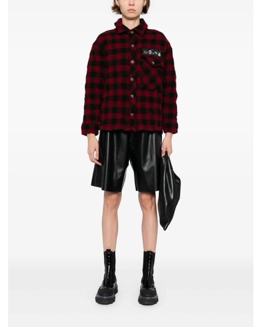 Stain Shade Red Checked Jacket