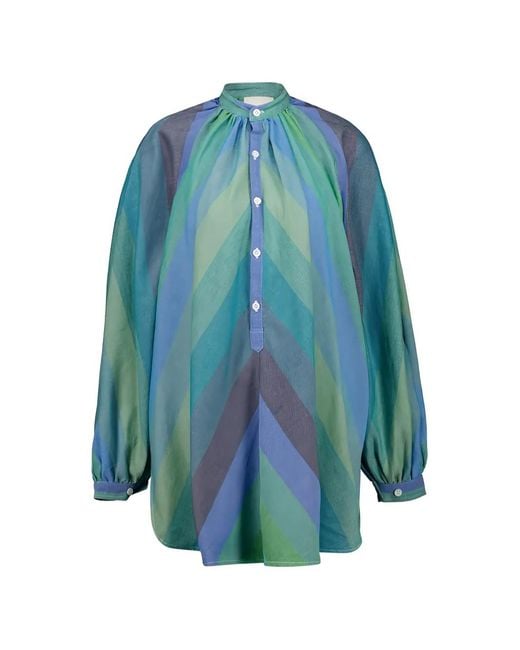 Marrakshi Life Blue Touareg Striped Tunic