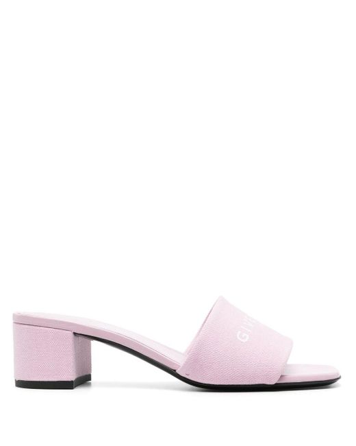Mules con stampa di Givenchy in Pink