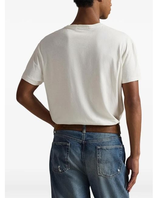 Polo Ralph Lauren White Polo Bear T-Shirt for men