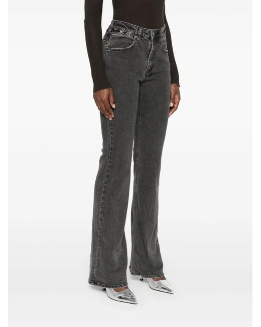 Ksubi Gray Soho Pierced Shadow Jeans