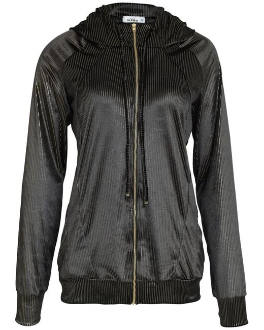 Amir Slama Black Zipped Drawstring Jacket