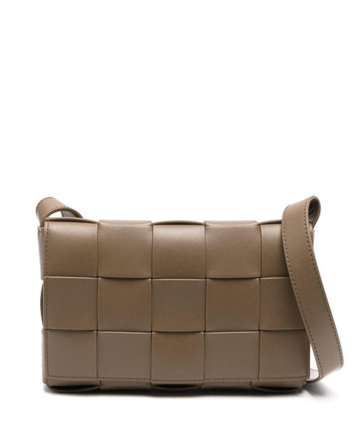 Bottega Veneta Brown Cassette Leather Shoulder Bag for men
