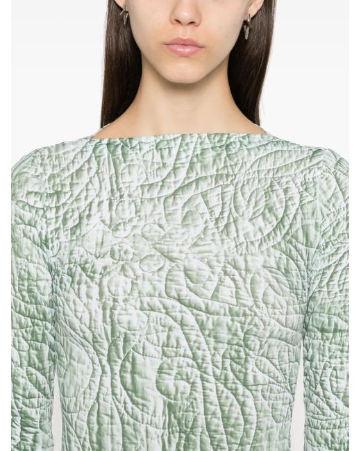 MM6 by Maison Margiela Green Iguana Midi Dress