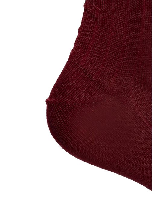 Maison Margiela Red Tabi Cotton Socks