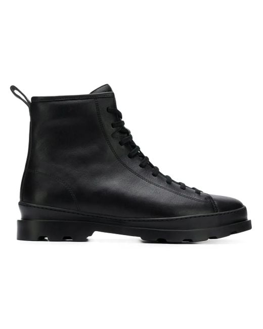 Camper Black Brutus Biker Boots for men