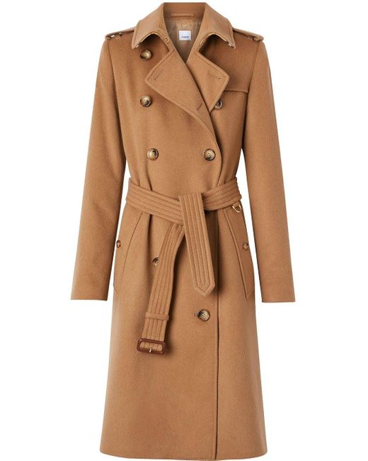 Burberry Cashmere Kensington Trench Coat in Bronze (Brown) - Save 50% | Lyst