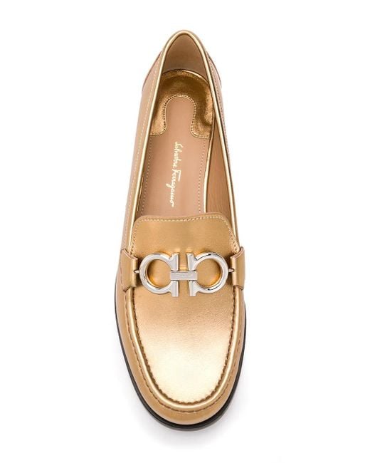 Ferragamo Natural Gancio Loafers