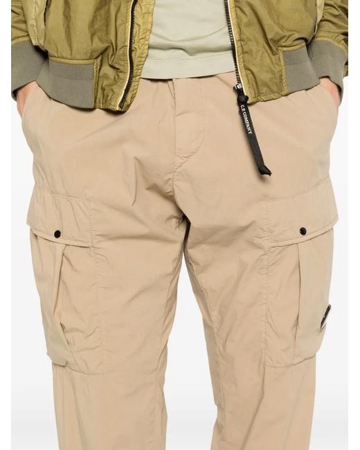 C P Company Natural Pantalon Cargo À Taille Élastiquée for men