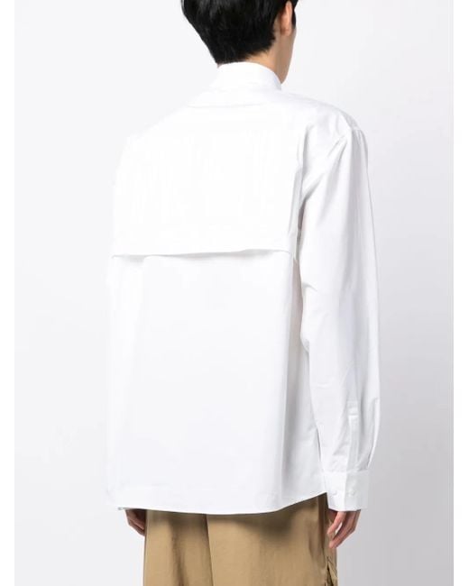VTMNTS White Storm Flap-Detail Shirt for men