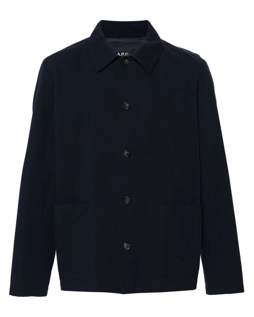 A.P.C. Blue Veste Brest for men