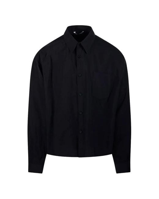 Hevò Black Pocket Button Shirt for men