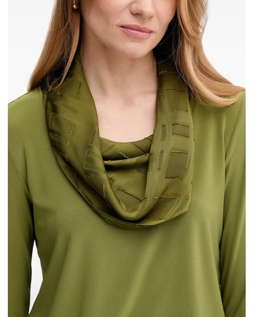 Joseph Ribkoff Green Textured-Detail Top