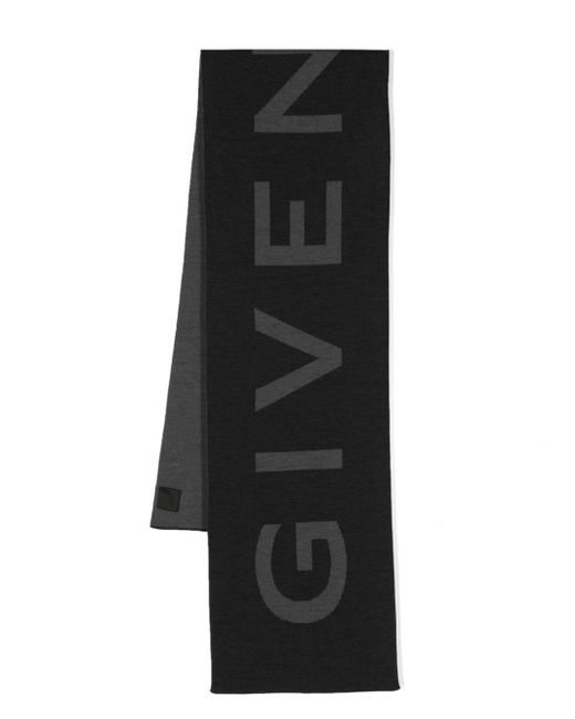 Givenchy Schal mit Intarsien-Logo in Black für Herren
