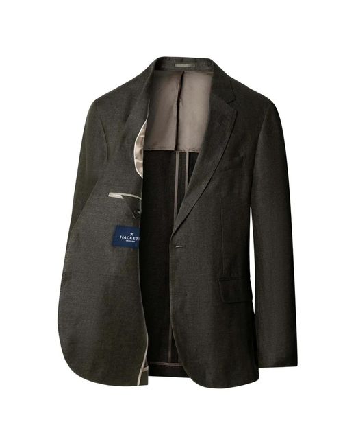 Hackett Black Ascot Buttoned Blazer for men