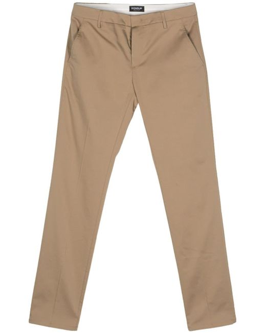 Dondup Natural Pressed-crease Trousers for men