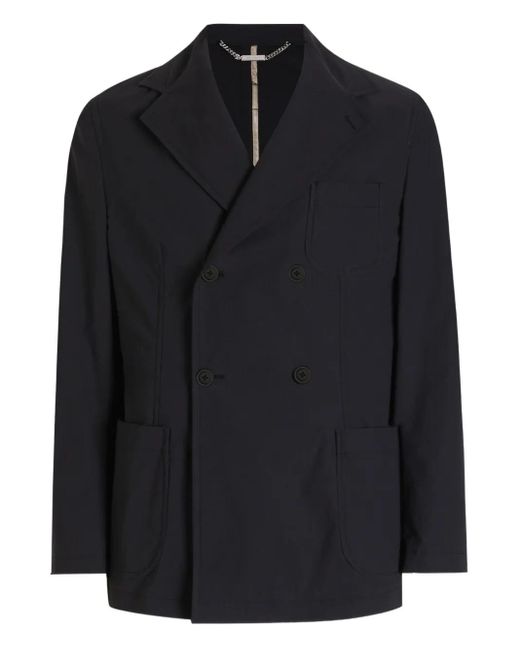 Dolce & Gabbana Black Double-Breasted Patch-Pocket Blazer for men